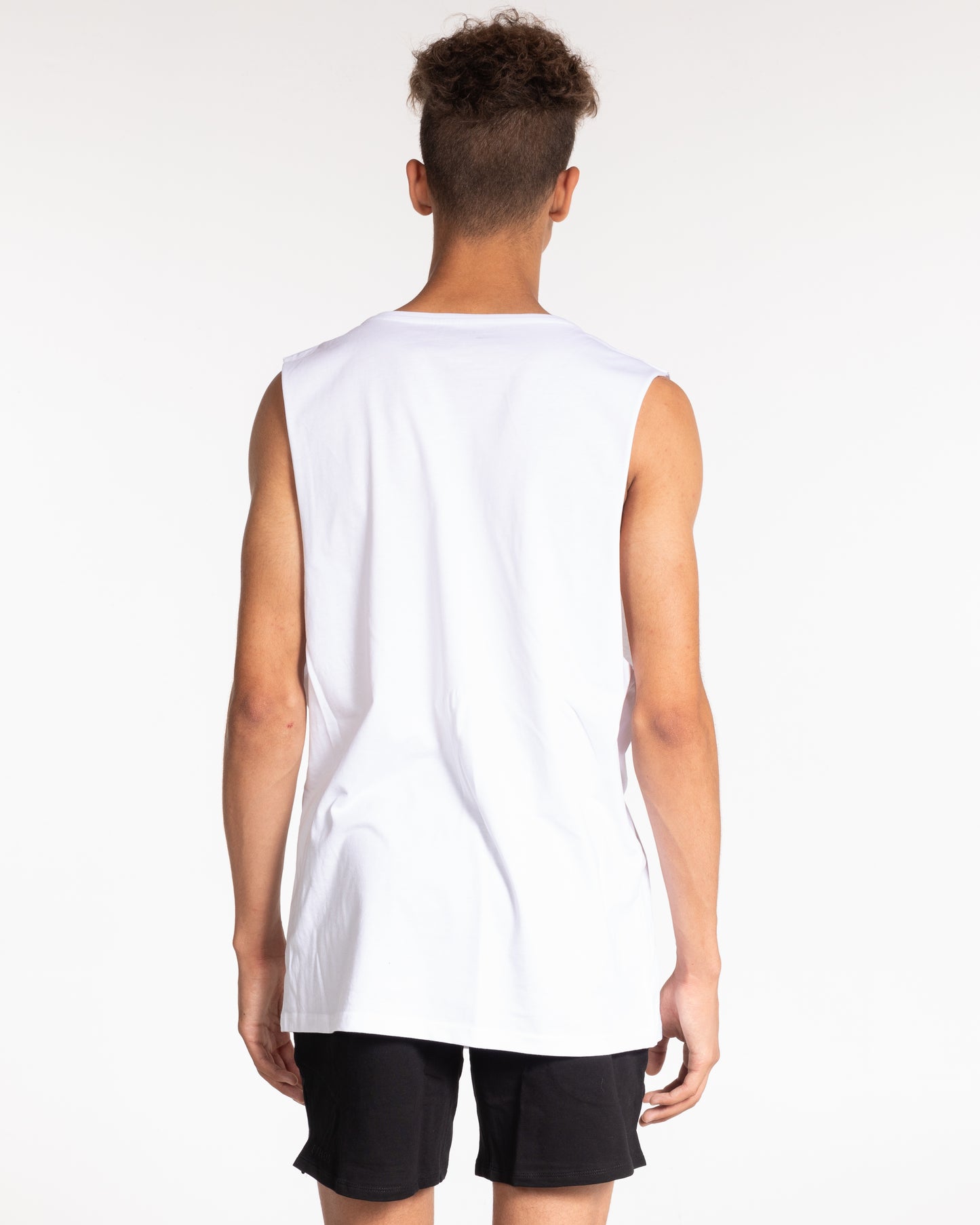 The Core Muscle Tank - White